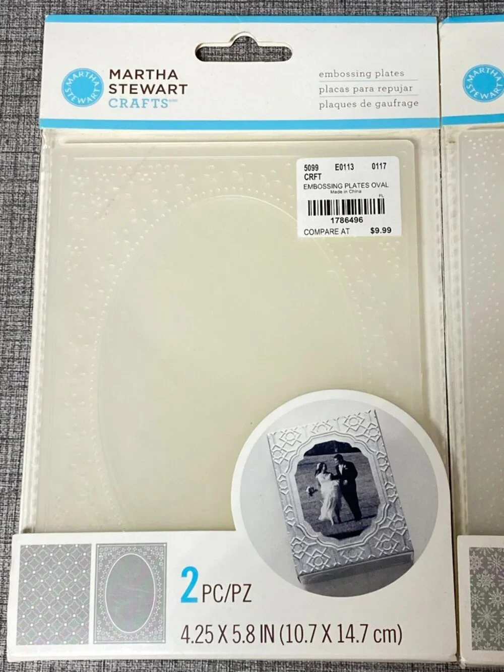 NOS Martha Stewart Crafting Lot With Clear Cling Stamps Emboss Folder 5pc Lot